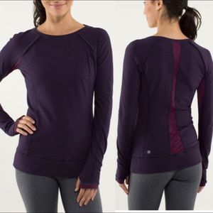 RARE Lululemon Full Tilt LS Top